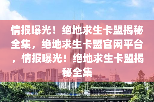 情报曝光！绝地求生卡盟揭秘全集，绝地求生卡盟官网平台，情报曝光！绝地求生卡盟揭秘全集