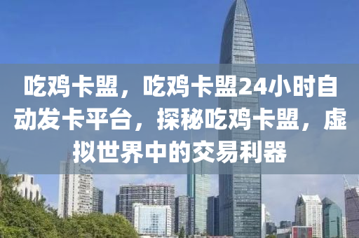 吃鸡卡盟，吃鸡卡盟24小时自动发卡平台，探秘吃鸡卡盟，虚拟世界中的交易利器