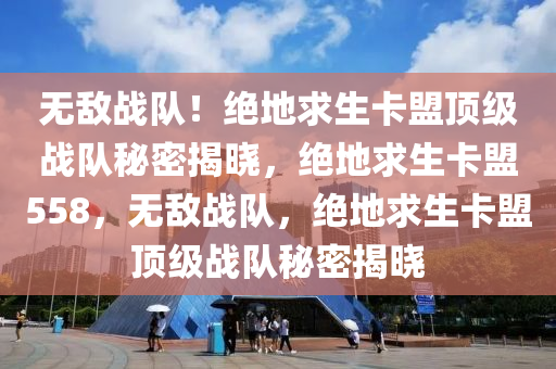 无敌战队！绝地求生卡盟顶级战队秘密揭晓，绝地求生卡盟558，无敌战队，绝地求生卡盟顶级战队秘密揭晓