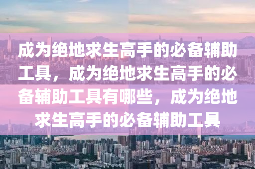 成为绝地求生高手的必备辅助工具，成为绝地求生高手的必备辅助工具有哪些，成为绝地求生高手的必备辅助工具