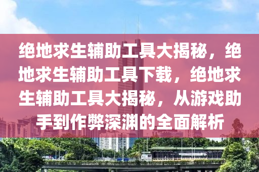 绝地求生辅助工具大揭秘，绝地求生辅助工具下载，绝地求生辅助工具大揭秘，从游戏助手到作弊深渊的全面解析