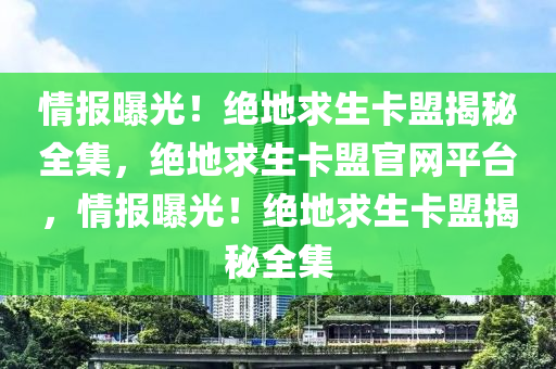 情报曝光！绝地求生卡盟揭秘全集，绝地求生卡盟官网平台，情报曝光！绝地求生卡盟揭秘全集