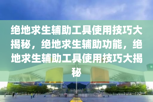 绝地求生辅助工具使用技巧大揭秘，绝地求生辅助功能，绝地求生辅助工具使用技巧大揭秘