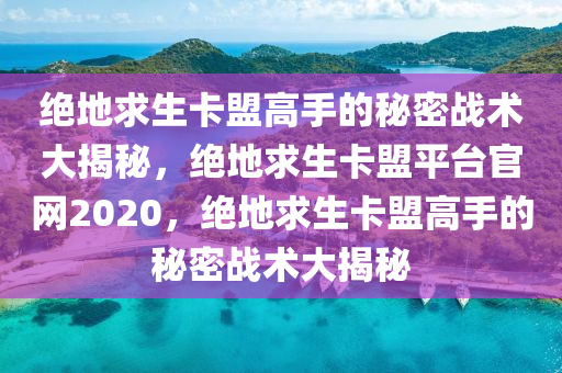 绝地求生卡盟高手的秘密战术大揭秘，绝地求生卡盟平台官网2020，绝地求生卡盟高手的秘密战术大揭秘