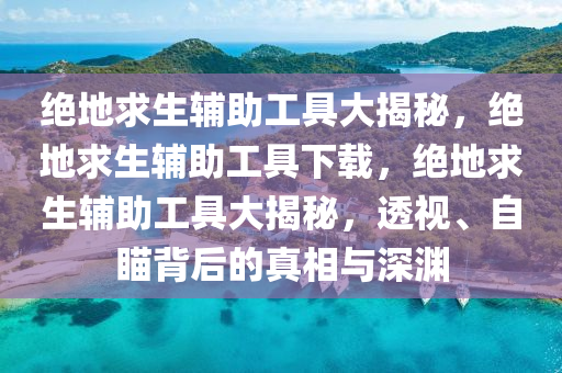 绝地求生辅助工具大揭秘，绝地求生辅助工具下载，绝地求生辅助工具大揭秘，透视、自瞄背后的真相与深渊