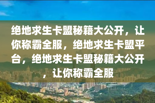 绝地求生卡盟秘籍大公开，让你称霸全服，绝地求生卡盟平台，绝地求生卡盟秘籍大公开，让你称霸全服