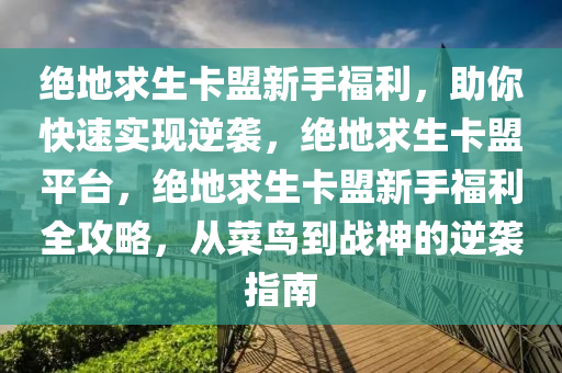 绝地求生卡盟新手福利，助你快速实现逆袭，绝地求生卡盟平台，绝地求生卡盟新手福利全攻略，从菜鸟到战神的逆袭指南