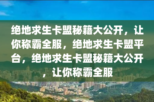 绝地求生卡盟秘籍大公开，让你称霸全服，绝地求生卡盟平台，绝地求生卡盟秘籍大公开，让你称霸全服