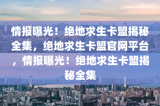 情报曝光！绝地求生卡盟揭秘全集，绝地求生卡盟官网平台，情报曝光！绝地求生卡盟揭秘全集