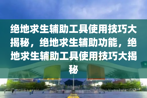 绝地求生辅助工具使用技巧大揭秘，绝地求生辅助功能，绝地求生辅助工具使用技巧大揭秘