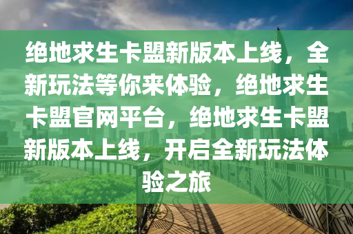 绝地求生卡盟新版本上线，全新玩法等你来体验，绝地求生卡盟官网平台，绝地求生卡盟新版本上线，开启全新玩法体验之旅