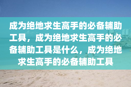 成为绝地求生高手的必备辅助工具，成为绝地求生高手的必备辅助工具是什么，成为绝地求生高手的必备辅助工具