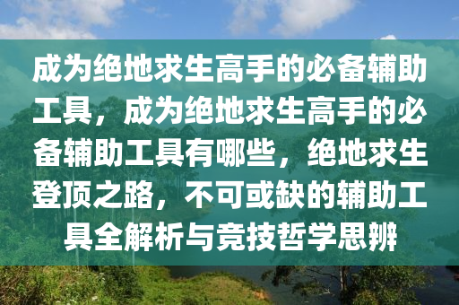 成为绝地求生高手的必备辅助工具，成为绝地求生高手的必备辅助工具有哪些，绝地求生登顶之路，不可或缺的辅助工具全解析与竞技哲学思辨