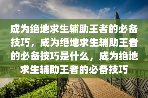 成为绝地求生辅助王者的必备技巧，成为绝地求生辅助王者的必备技巧是什么，成为绝地求生辅助王者的必备技巧