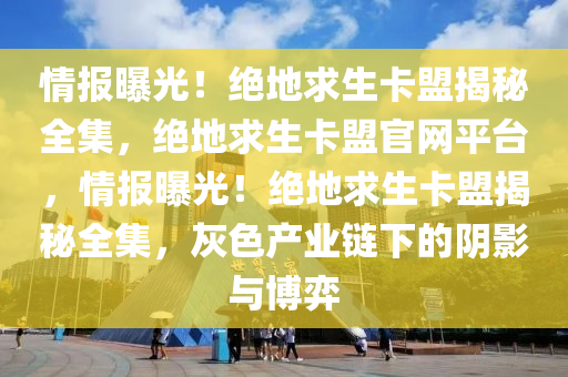 情报曝光！绝地求生卡盟揭秘全集，绝地求生卡盟官网平台，情报曝光！绝地求生卡盟揭秘全集，灰色产业链下的阴影与博弈