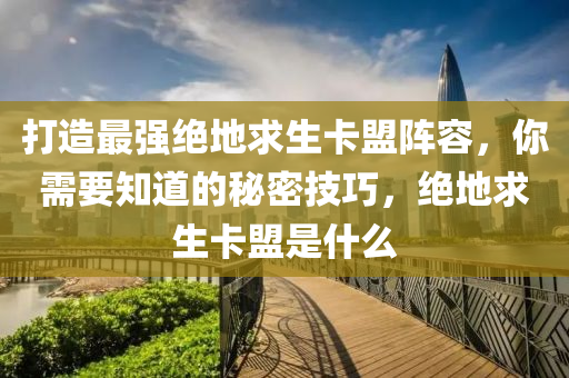 打造最强绝地求生卡盟阵容，你需要知道的秘密技巧，绝地求生卡盟是什么