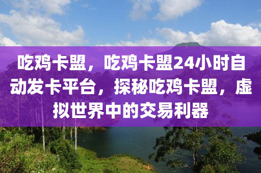 吃鸡卡盟，吃鸡卡盟24小时自动发卡平台，探秘吃鸡卡盟，虚拟世界中的交易利器