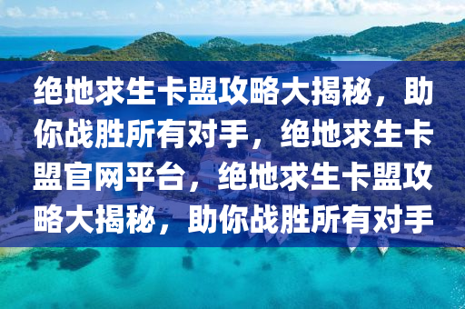 绝地求生卡盟攻略大揭秘，助你战胜所有对手，绝地求生卡盟官网平台，绝地求生卡盟攻略大揭秘，助你战胜所有对手