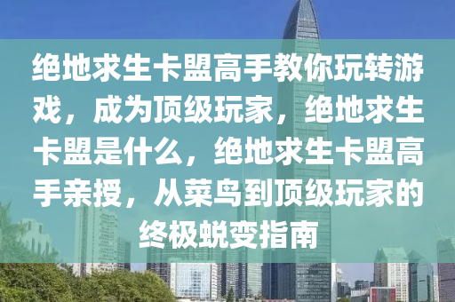 绝地求生卡盟高手教你玩转游戏，成为顶级玩家，绝地求生卡盟是什么，绝地求生卡盟高手亲授，从菜鸟到顶级玩家的终极蜕变指南