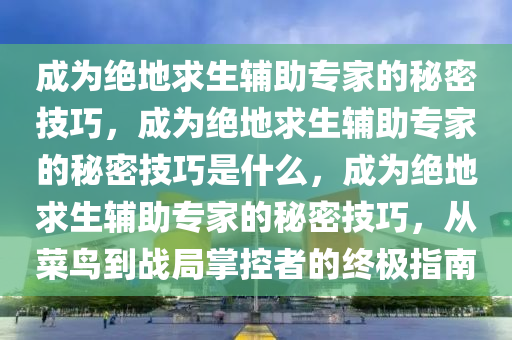 成为绝地求生辅助专家的秘密技巧，成为绝地求生辅助专家的秘密技巧是什么，成为绝地求生辅助专家的秘密技巧，从菜鸟到战局掌控者的终极指南
