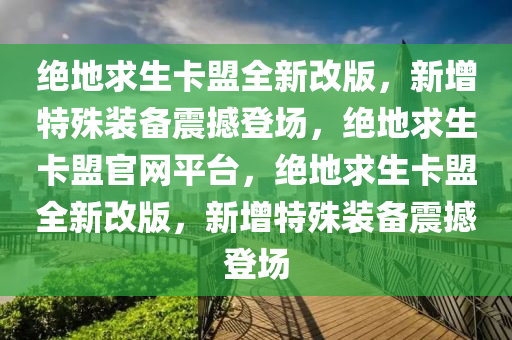 绝地求生卡盟全新改版，新增特殊装备震撼登场，绝地求生卡盟官网平台，绝地求生卡盟全新改版，新增特殊装备震撼登场