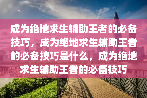 成为绝地求生辅助王者的必备技巧，成为绝地求生辅助王者的必备技巧是什么，成为绝地求生辅助王者的必备技巧