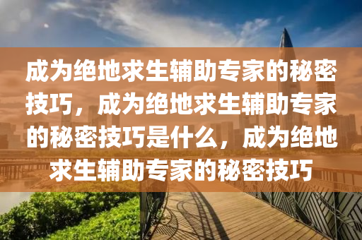 成为绝地求生辅助专家的秘密技巧，成为绝地求生辅助专家的秘密技巧是什么，成为绝地求生辅助专家的秘密技巧