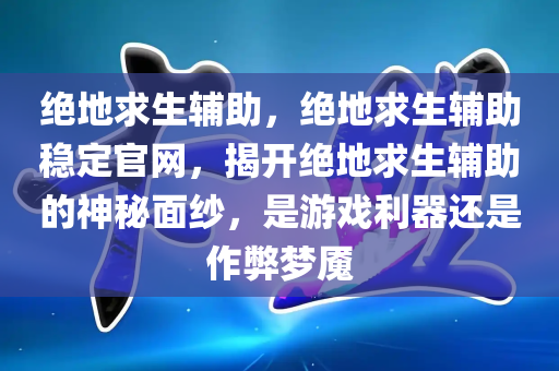 绝地求生辅助，绝地求生辅助稳定官网，揭开绝地求生辅助的神秘面纱，是游戏利器还是作弊梦魇