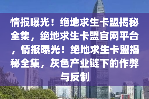情报曝光！绝地求生卡盟揭秘全集，绝地求生卡盟官网平台，情报曝光！绝地求生卡盟揭秘全集，灰色产业链下的作弊与反制