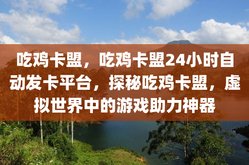 吃鸡卡盟，吃鸡卡盟24小时自动发卡平台，探秘吃鸡卡盟，虚拟世界中的游戏助力神器