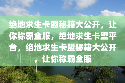 绝地求生卡盟秘籍大公开，让你称霸全服，绝地求生卡盟平台，绝地求生卡盟秘籍大公开，让你称霸全服