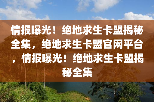 情报曝光！绝地求生卡盟揭秘全集，绝地求生卡盟官网平台，情报曝光！绝地求生卡盟揭秘全集
