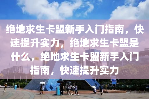 绝地求生卡盟新手入门指南，快速提升实力，绝地求生卡盟是什么，绝地求生卡盟新手入门指南，快速提升实力