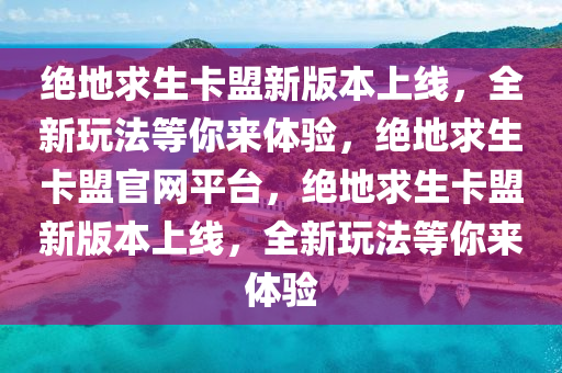 绝地求生卡盟新版本上线，全新玩法等你来体验，绝地求生卡盟官网平台，绝地求生卡盟新版本上线，全新玩法等你来体验