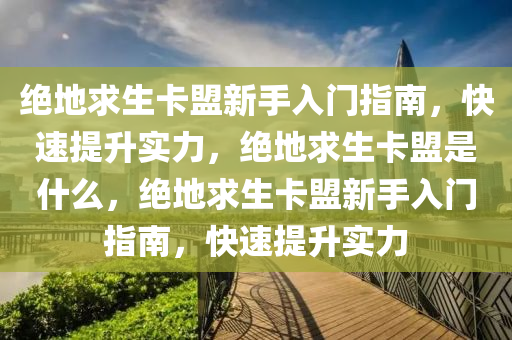 绝地求生卡盟新手入门指南，快速提升实力，绝地求生卡盟是什么，绝地求生卡盟新手入门指南，快速提升实力