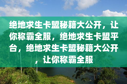 绝地求生卡盟秘籍大公开，让你称霸全服，绝地求生卡盟平台，绝地求生卡盟秘籍大公开，让你称霸全服