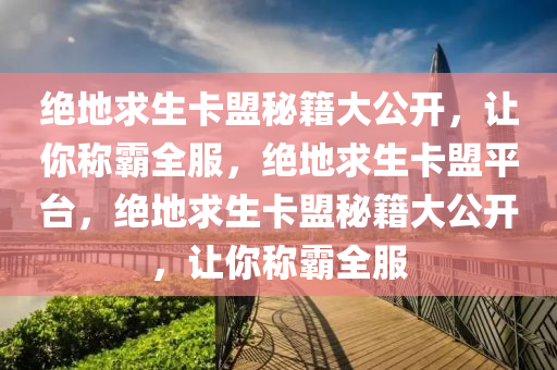 绝地求生卡盟秘籍大公开，让你称霸全服，绝地求生卡盟平台，绝地求生卡盟秘籍大公开，让你称霸全服