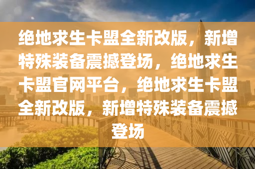 绝地求生卡盟全新改版，新增特殊装备震撼登场，绝地求生卡盟官网平台，绝地求生卡盟全新改版，新增特殊装备震撼登场