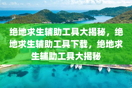 绝地求生辅助工具大揭秘，绝地求生辅助工具下载，绝地求生辅助工具大揭秘