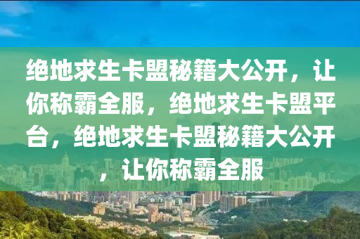 绝地求生卡盟秘籍大公开，让你称霸全服，绝地求生卡盟平台，绝地求生卡盟秘籍大公开，让你称霸全服