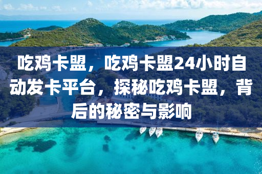 吃鸡卡盟，吃鸡卡盟24小时自动发卡平台，探秘吃鸡卡盟，背后的秘密与影响