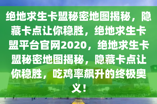 绝地求生卡盟秘密地图揭秘，隐藏卡点让你稳胜，绝地求生卡盟平台官网2020，绝地求生卡盟秘密地图揭秘，隐藏卡点让你稳胜，吃鸡率飙升的终极奥义！