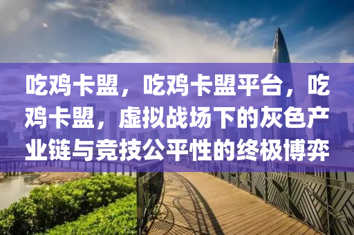 吃鸡卡盟，吃鸡卡盟平台，吃鸡卡盟，虚拟战场下的灰色产业链与竞技公平性的终极博弈