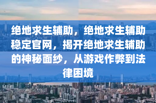 绝地求生辅助，绝地求生辅助稳定官网，揭开绝地求生辅助的神秘面纱，从游戏作弊到法律困境