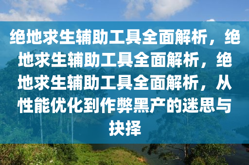 绝地求生辅助工具全面解析，绝地求生辅助工具全面解析，绝地求生辅助工具全面解析，从性能优化到作弊黑产的迷思与抉择