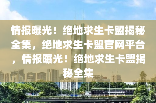 情报曝光！绝地求生卡盟揭秘全集，绝地求生卡盟官网平台，情报曝光！绝地求生卡盟揭秘全集