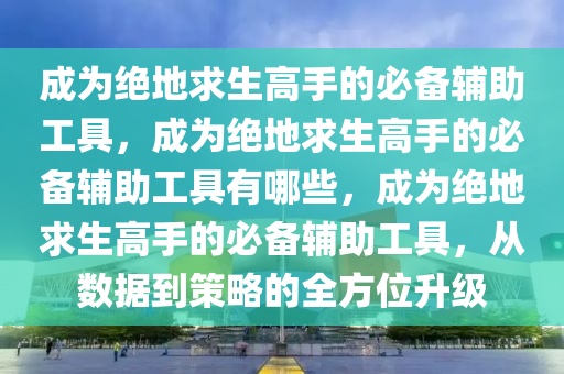 成为绝地求生高手的必备辅助工具，成为绝地求生高手的必备辅助工具有哪些，成为绝地求生高手的必备辅助工具，从数据到策略的全方位升级