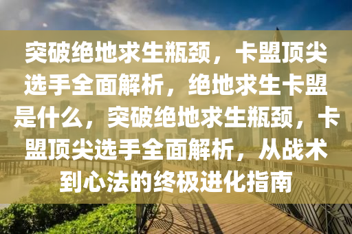 突破绝地求生瓶颈，卡盟顶尖选手全面解析，绝地求生卡盟是什么，突破绝地求生瓶颈，卡盟顶尖选手全面解析，从战术到心法的终极进化指南