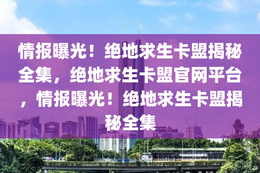 情报曝光！绝地求生卡盟揭秘全集，绝地求生卡盟官网平台，情报曝光！绝地求生卡盟揭秘全集