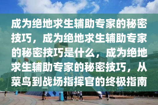 成为绝地求生辅助专家的秘密技巧，成为绝地求生辅助专家的秘密技巧是什么，成为绝地求生辅助专家的秘密技巧，从菜鸟到战场指挥官的终极指南